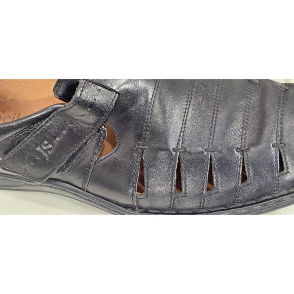 Josef Seibel Men\'s Steven Sandal Leather Fisherman Comfort Shoe Black 47 | US 13 main image 8